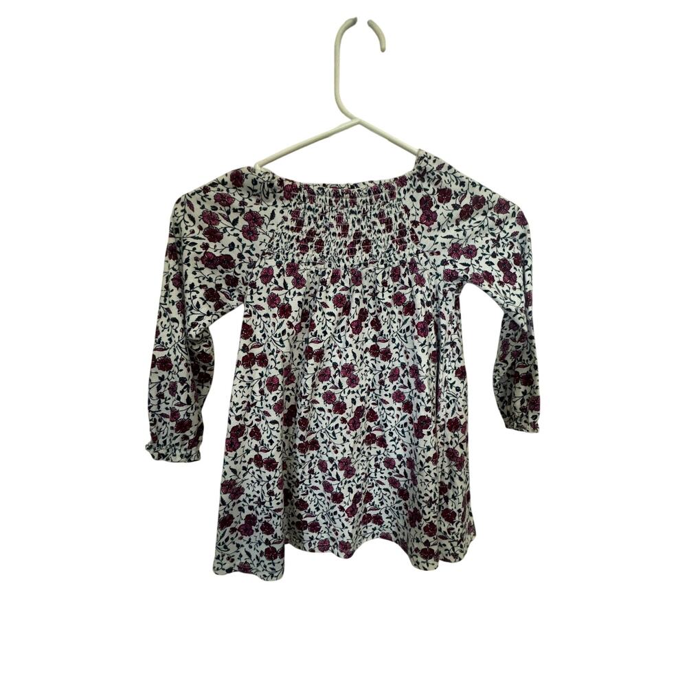 Old Navy Girls 4T Floral Smocked Long Sleeve Dress Cottagecore Boho